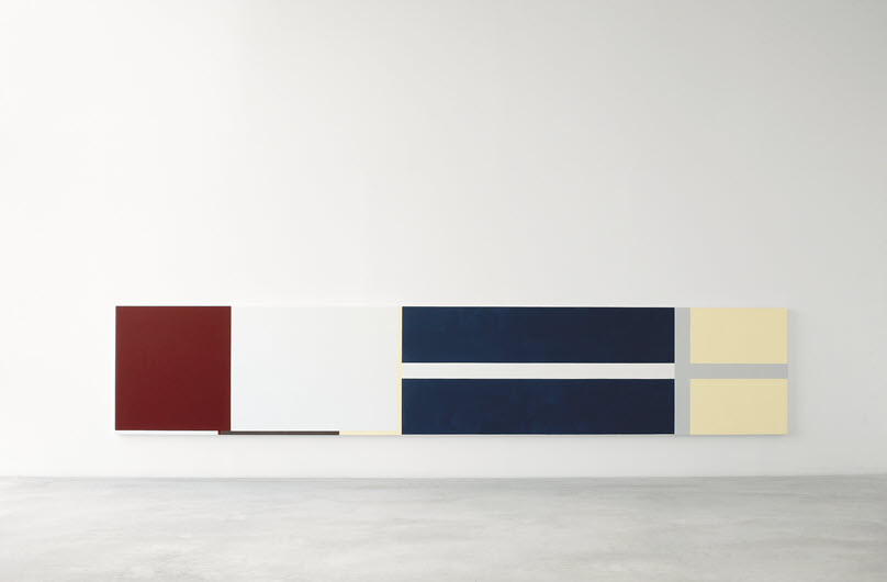 2020 &middot; dissociaton painting 1 &middot; acrylic, cotton&middot; 97 x 512 cm
